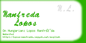 manfreda lopos business card